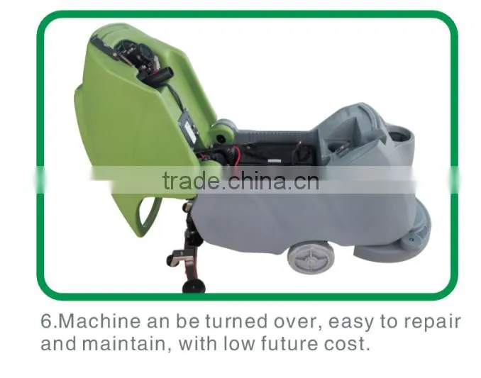 4-5 working hours automatic battery scrubber machine
