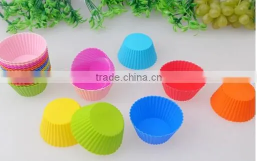 Heat Protective Mini Silicone Cake Baking Mould,Muffin Cups