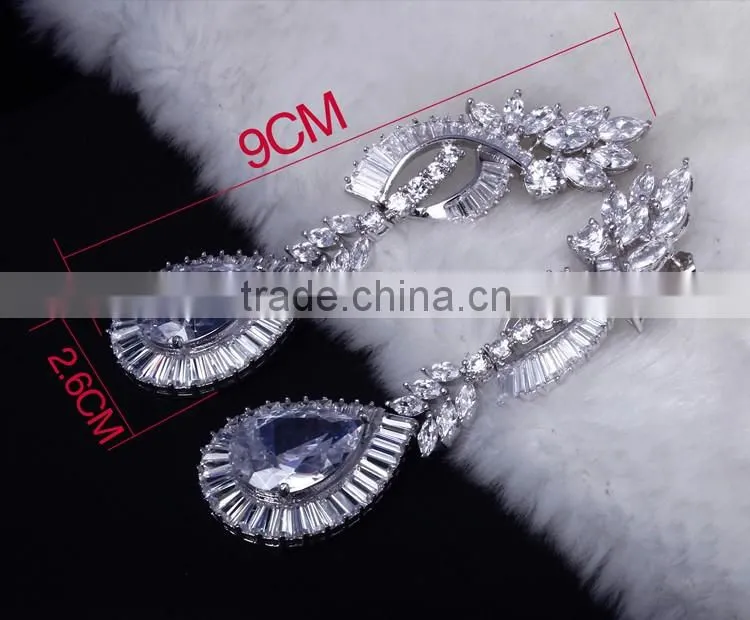 New Luxury Statement Design Cubic Zirconia African Style Big Fashion Jewelry Set
