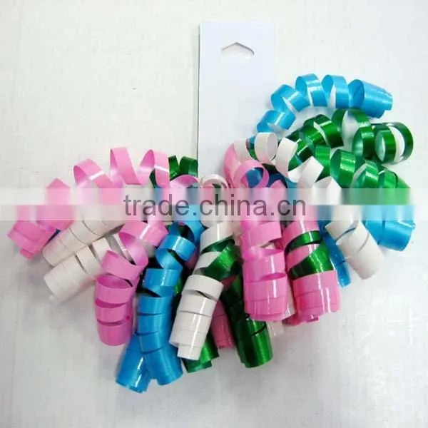 HOT Sale !Curly Ribbon Bow With Clip For Girls Kids Hair Decoration