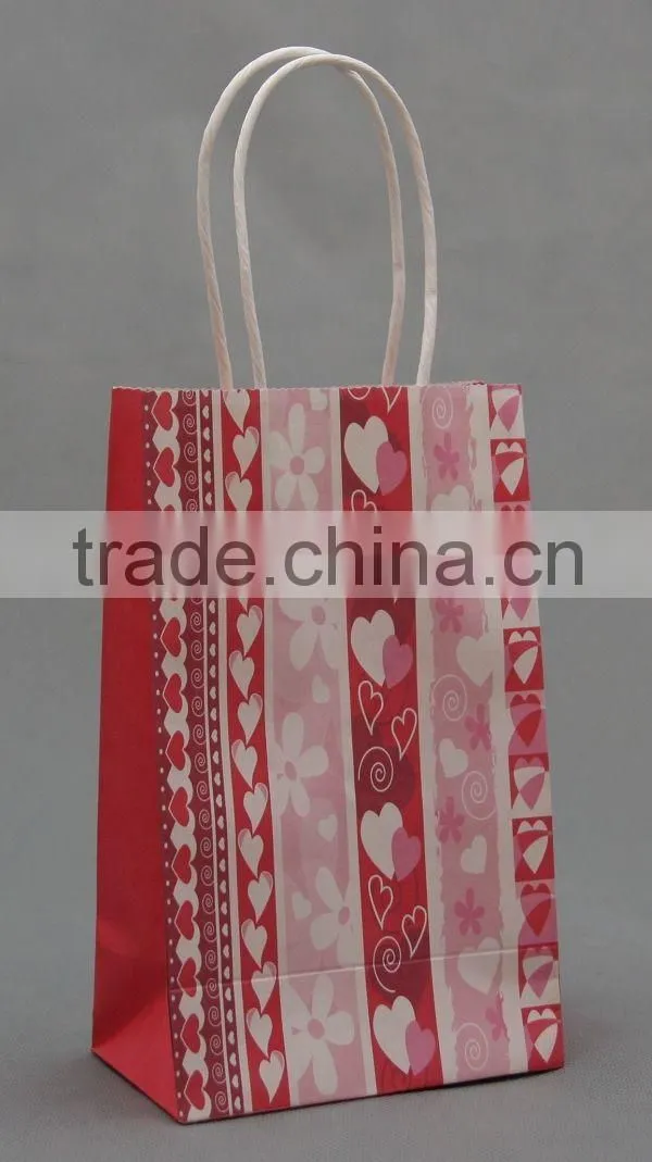2015 New fancy custome logo printed shopping bag ,gift bag,paper bag with handle