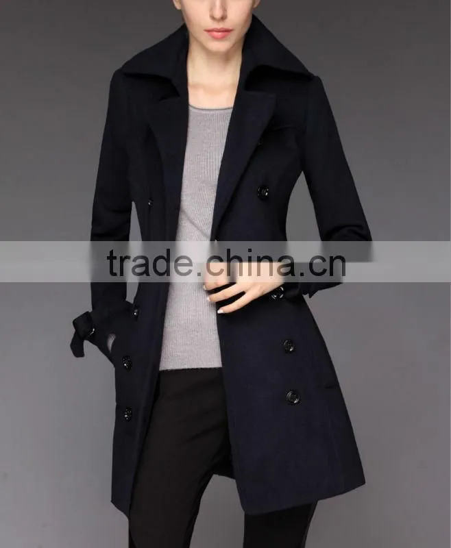 2013 autumn new fashion lady long fall coat