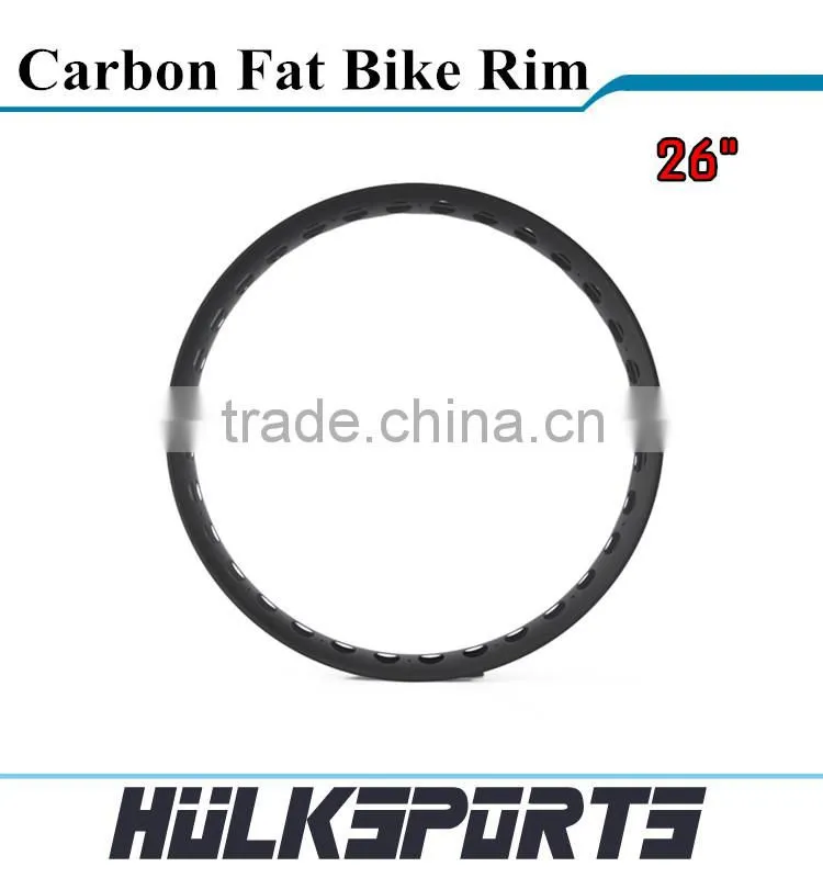 carbon fat bike wheels 26er carbon fiber fat bike wheel Toray T700 fat bike rims hookless