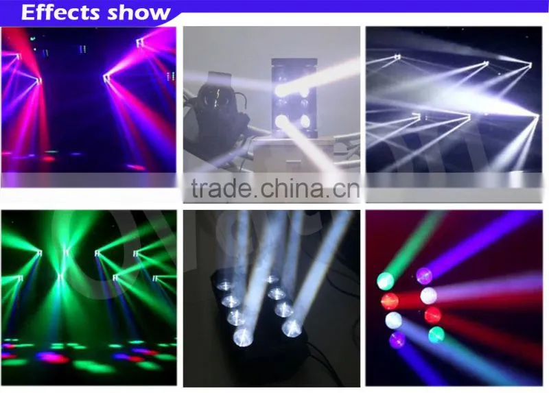 8x10w spider man RGBW beam disco/dj/bar light