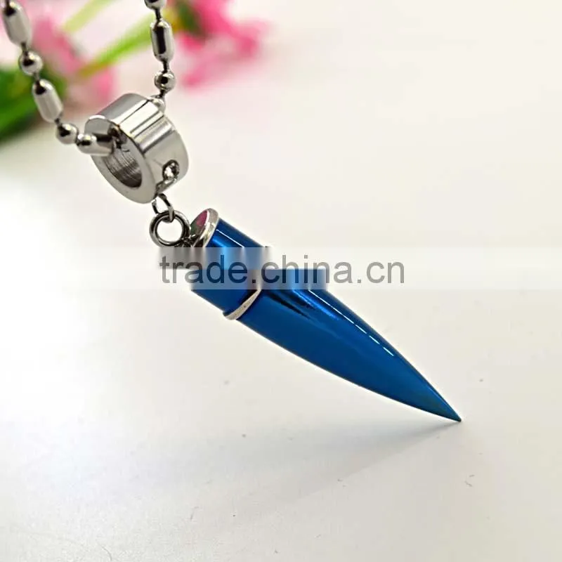 China Jewelry Wholesale Hand Made Jewelry Pen Head Steel Pendants