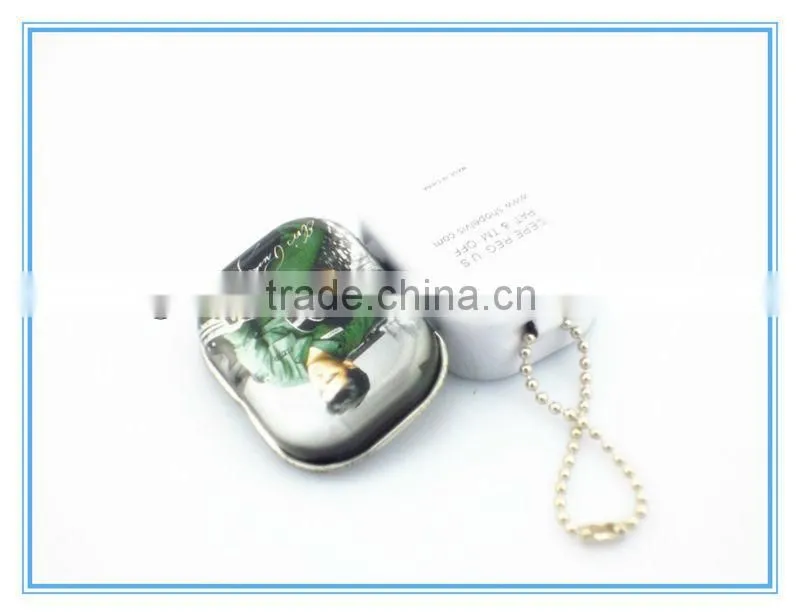 Dongguan wholesale cute watch tin box with handle mini watch tin cans