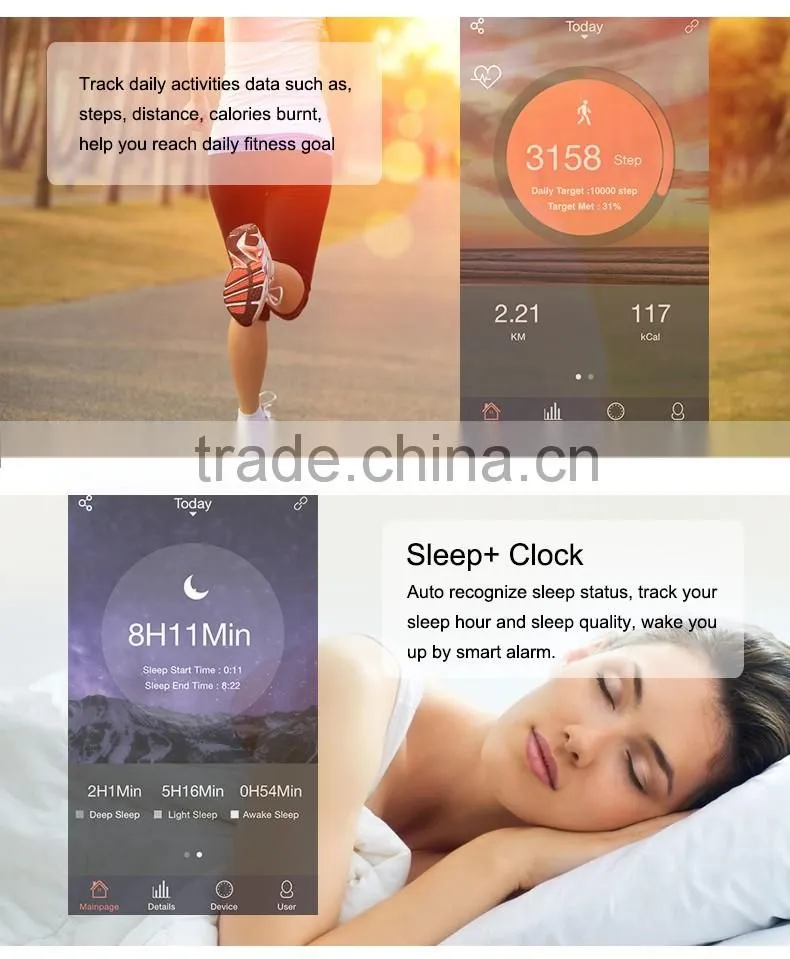 2016 New Products ID105 OLED display smart wristband pedometers/Smart bluetooth bracelet/smart wristband