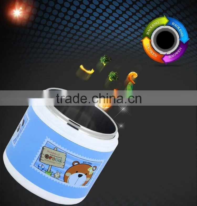 stainless steel bento food warmer container/ bulk layered lunch box thermal