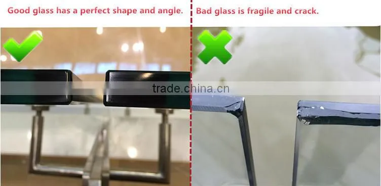 Clear tempered glass for balcony