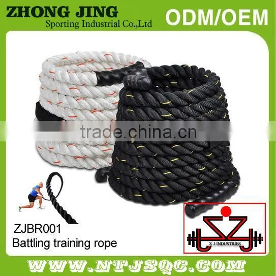 nylon rope , nylon rope 38mm black high strength fitness battle rope outdoor training