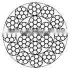 H.C. galvanized steel wire rope---Non Rotation Rope 18x7