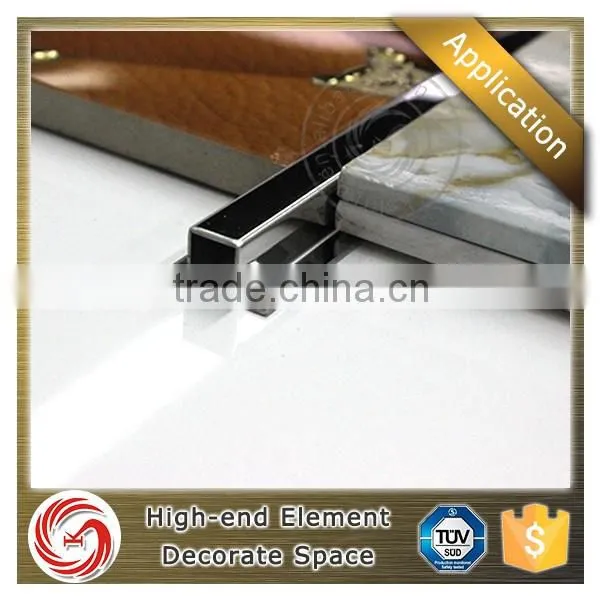 Fast connected ceramic aluminum tile listello trim