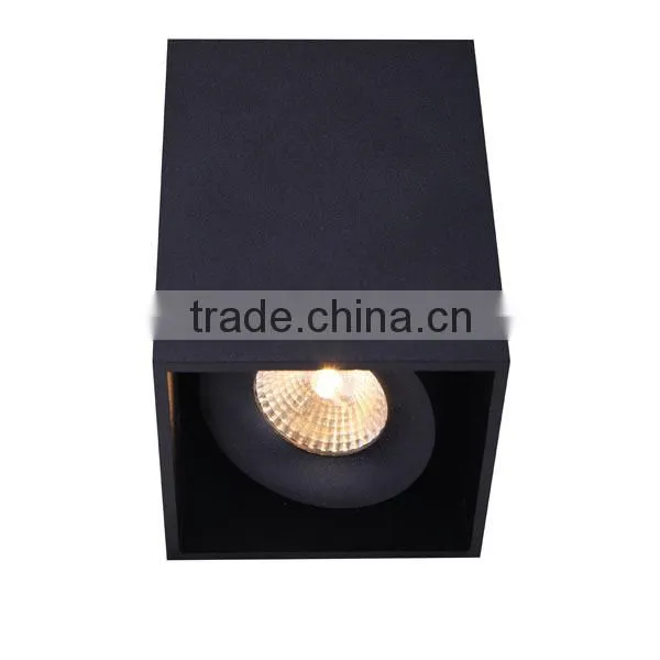 dimmable High Quality COB adjustable 10w high bright surface mounted led ceiling lights