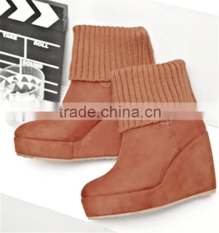 snow woman wedge hidden heel winter snow boots 12cm wedge heel shoes