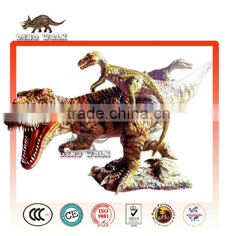 Artificial Dinosaur Battle Scene