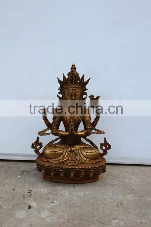 bronze standing buddha
