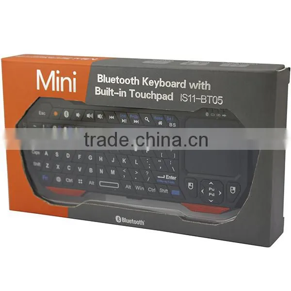 76keys Built-in Touchpad Mini Bluetooth V3.0 Keyboard For Android