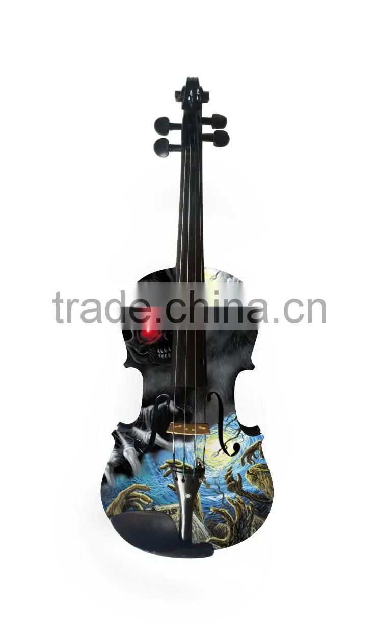 Hot Sale Popular Art With Halloween Theme Student Violin
