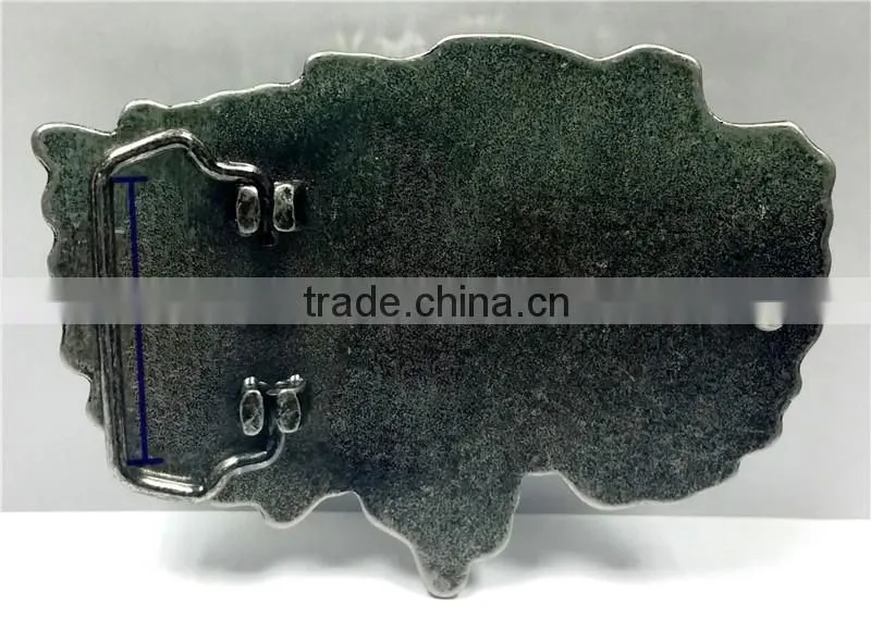 High quality pearl gun iron belt buckle , custom belt buckle