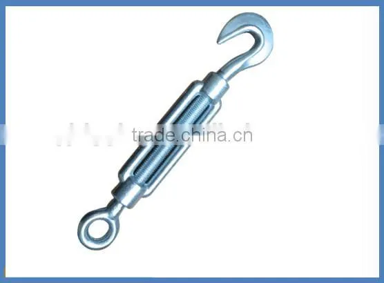 China Exporter Hot-Dip Galv Forged Turnbuckle With Hook And Eye
