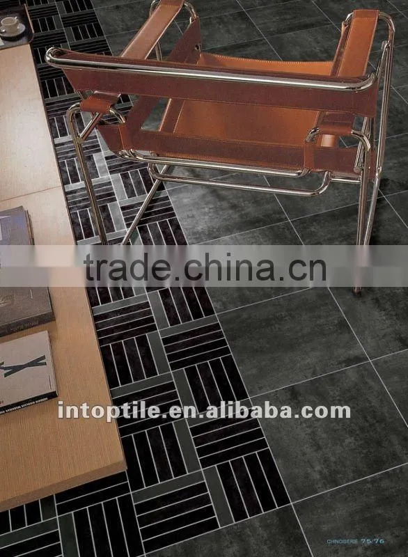 black color ceramic floor tile