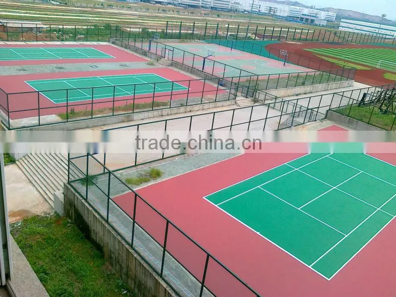 Silicon PU material basketball court flooring cost