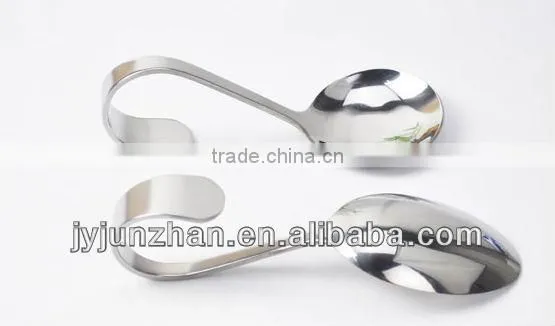 Metal seafood spoon with high mirror polishing and nice design