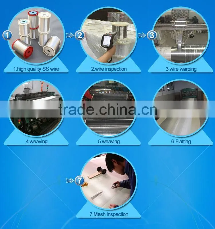 250 micron stainless steel wire mesh/ stainless steel decorative wire mesh