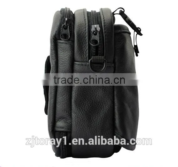 Stylish Mens PU Leather Men Shoulder Waist Cosmetic Bag Case