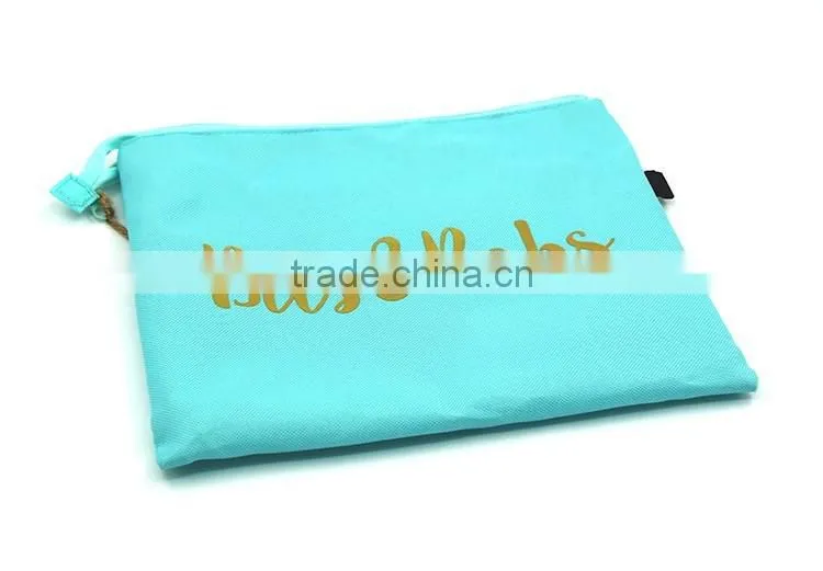Customized printing polyester packaging travel drawstring bag travel bag set with 3 sizes