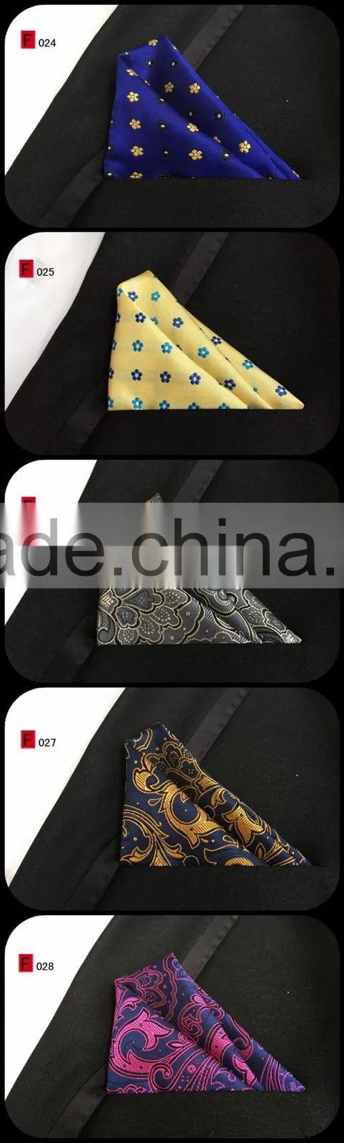 Nice pattern multi style silk Handkerchief custom logo