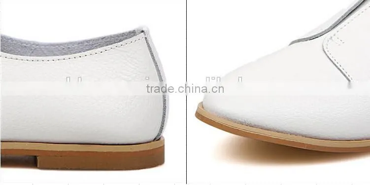 2015 New arrival women flat shoes women leather shoes with wholesale price
