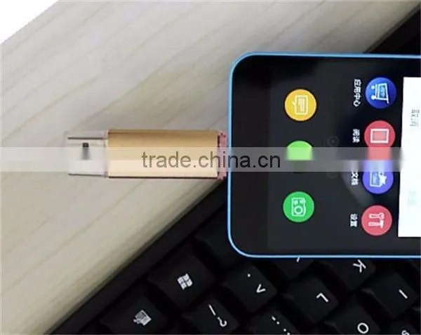 Factory Price High Quality Stock Products Status Metal OTG Dual Port USB Flash