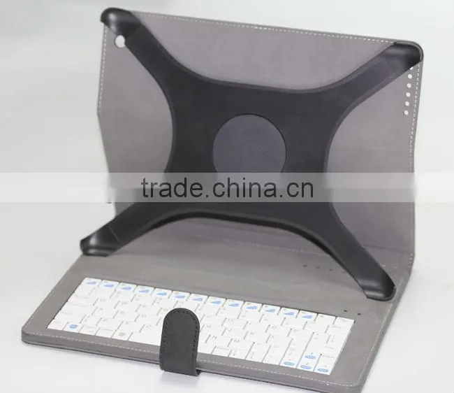 Detachable 4 in 1 Solar Power Leather Case with Bluetooth Keyboard