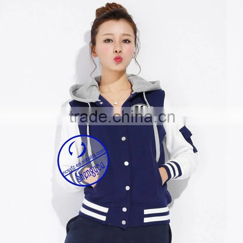 custom womens embroidered baseball&softball wear hoodies
