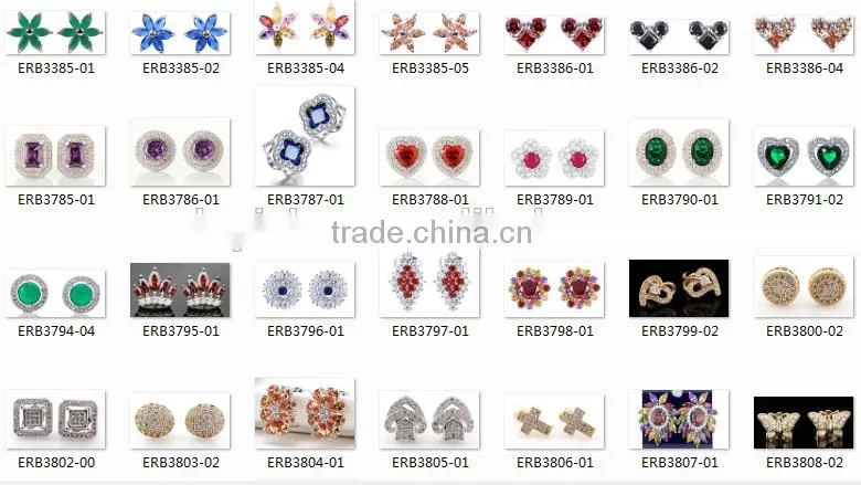 latest dubai the five-star shape zircon earrings