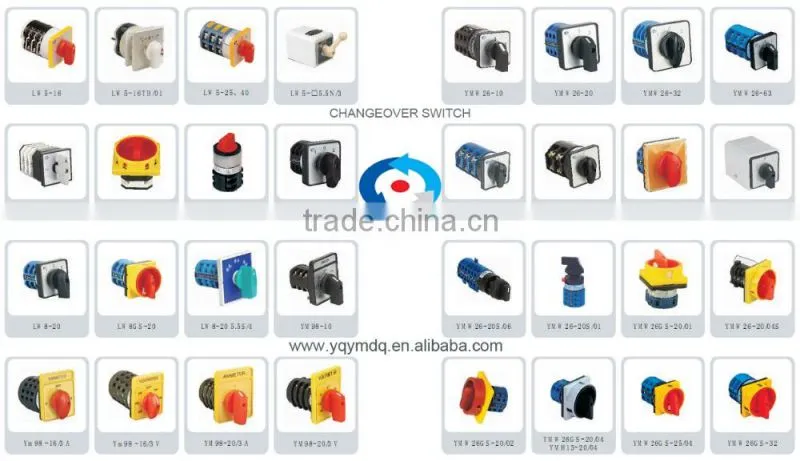 Changeover rotary cam universal switch HZ5B-10/4 M08 four poles electrical low current 10A control machine