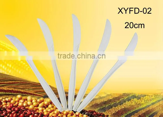 2013 hot sale disposable corn starch best knife set