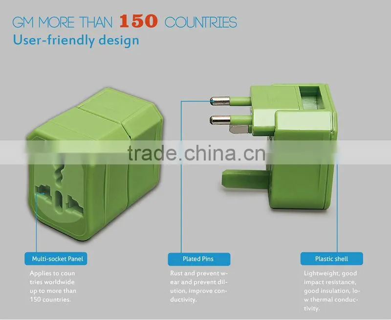 Electronic gift items box package small multiple travel plug adapter