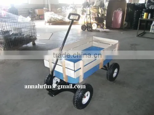 pull along trailer wagon Woody cart trolley