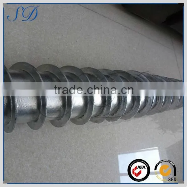 alibaba china solar ground screw with flange plate