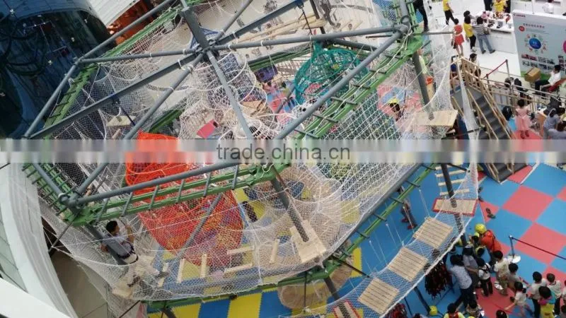 2015 New product high ropes course for kids outdoor playground