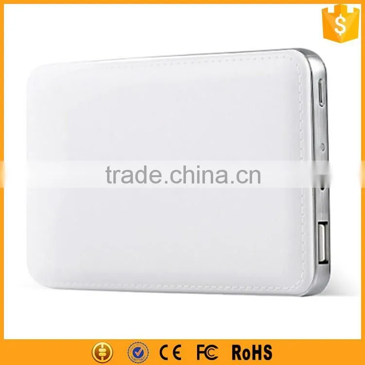 Factory Wholesale Real Full 3000mAh Power Bank Leather Power Bank