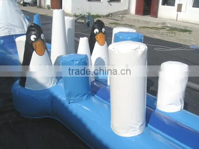 2014 hot sale normal 26ft by 14ft inflatable water obstacles