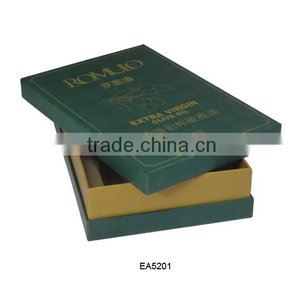 2 bottle cardboard olive oil box