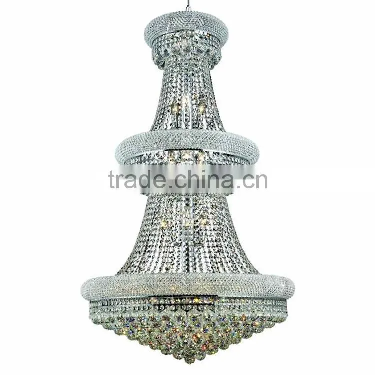 silver decorative hanging crystal pendant lamp from Zhongshan