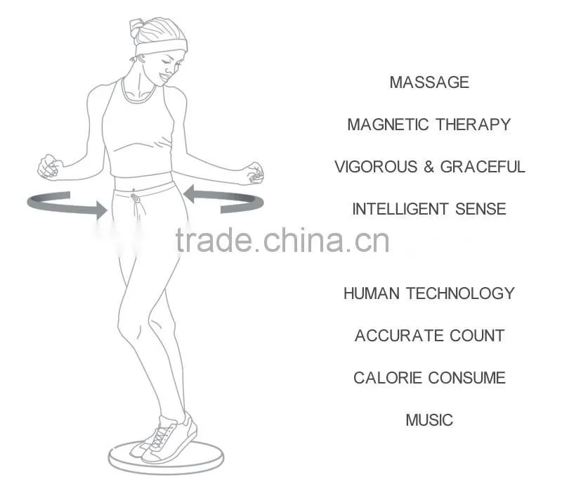 KYTO factory outlet magnetic fitness wave disco waist figure trimmer