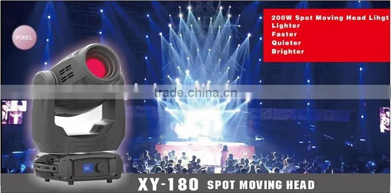 2016 NEW Style and High Quality 200W x 1 White LED Spot Moving Head Light
