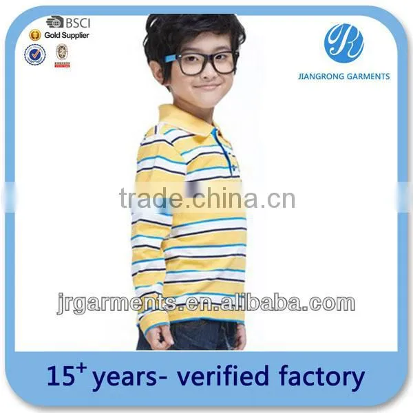 Manufacture OEM large dye yard boys polo tshirt T/C 85/15 polo t shirt