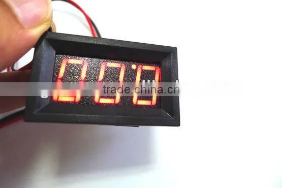 Mini Red DC 12V 0-10A Digital display ammeter head/ Ampere Meter tester